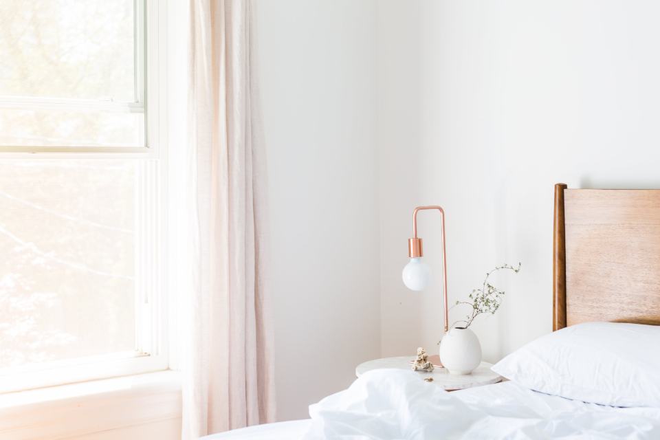 A bright, tidy living room